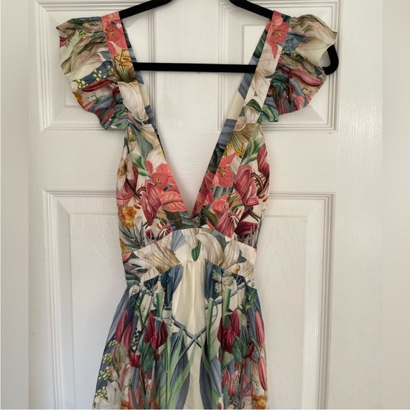 CAROLINA K Penelope Floral Silk Maxi Dress - Picture 7 of 11
